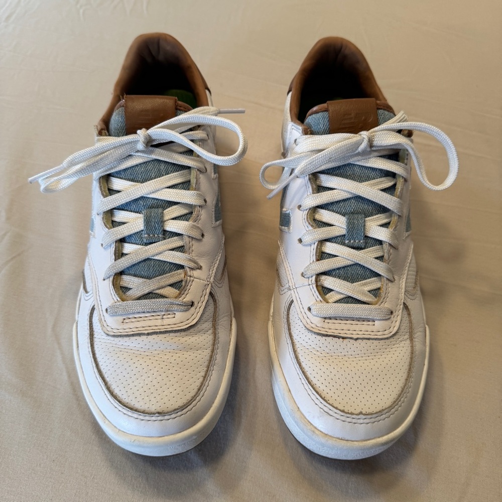 New Balance Revlite White, Brown and Jean  Sneakers Size 9 - Picture 5 of 10